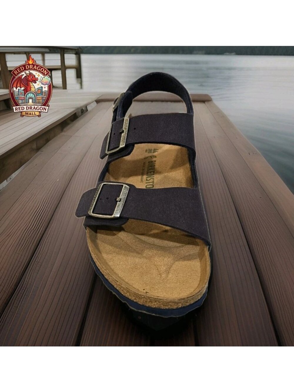 Birkenstock Milano Oil Navy Blue Sandals - Men's Size 11 - Picture 2 of 7